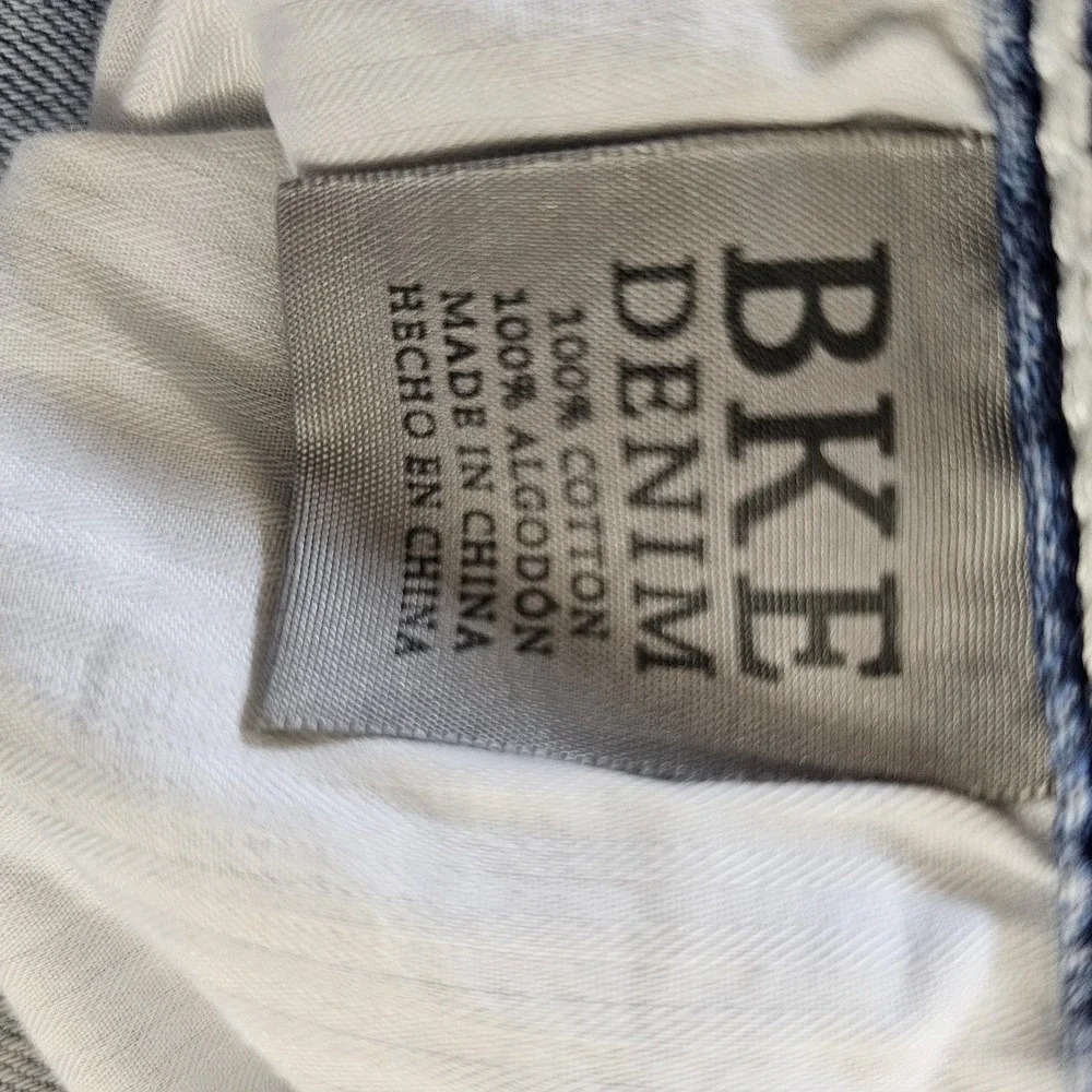 BKE By Buckle Seth Mens 34L 34x34 Light Wash Bootcut Blue Jeans Y2K 100% Cotton